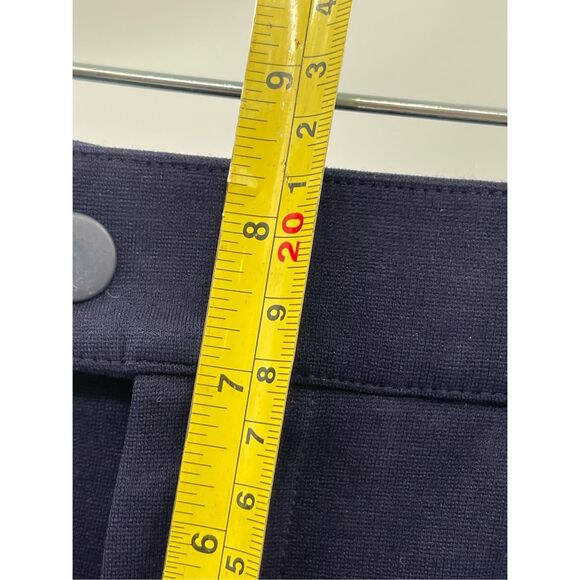 J. Crew Dress Ponte Pants Women Size 0R Navy Blue‎ Skinny Ankle Picket Zippers - Picture 5 of 11